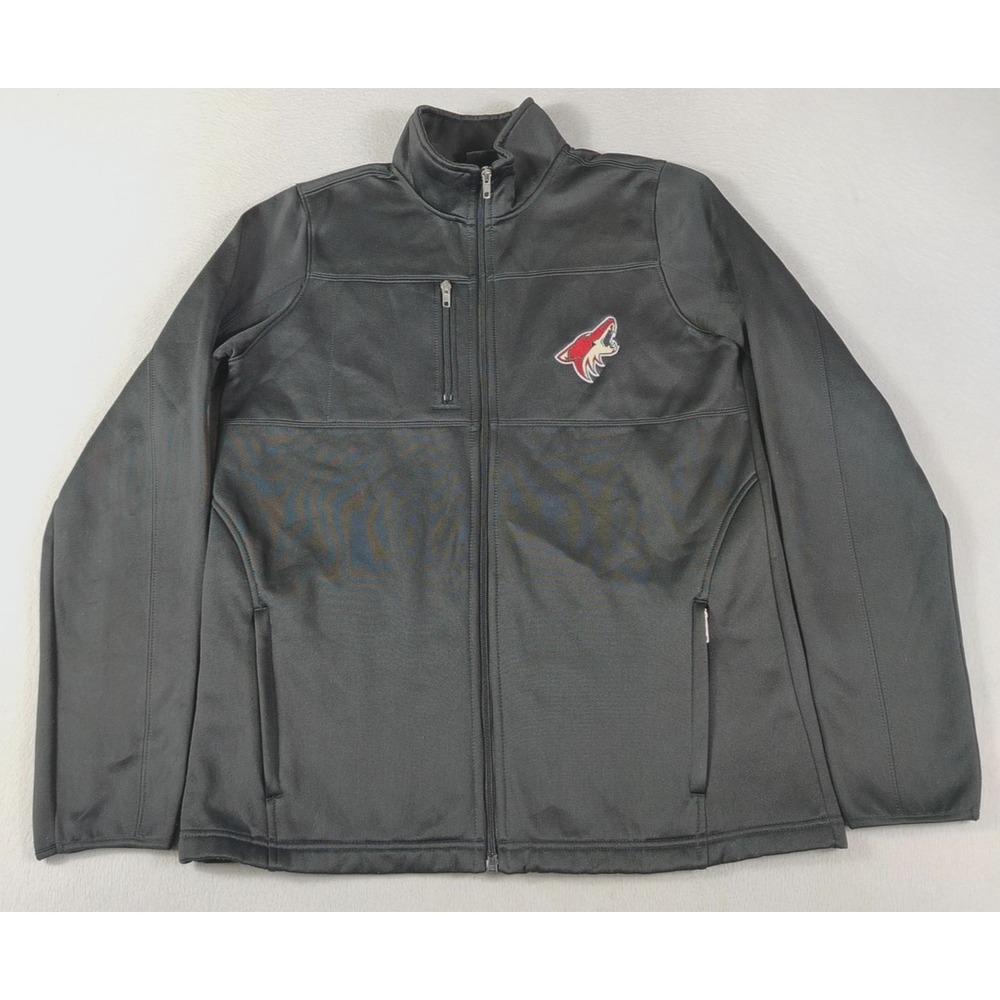 Reebok Jacket‎ Womens XL Black Phoenix Coyotes NHL Hockey Full Zip Fleece Casual